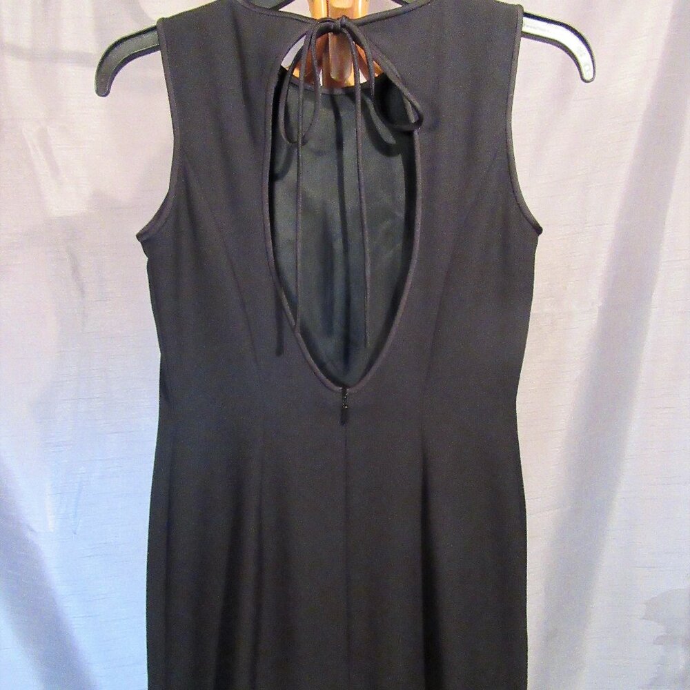 Elegant Evening Long Black Dress, European Design Maggy London